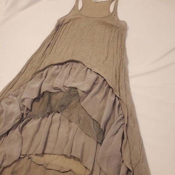 Cecico Dress Size S Romantic w/ Layers of Ruffles Sheer Hi- Low Tiered Layered - Picture 10 of 16